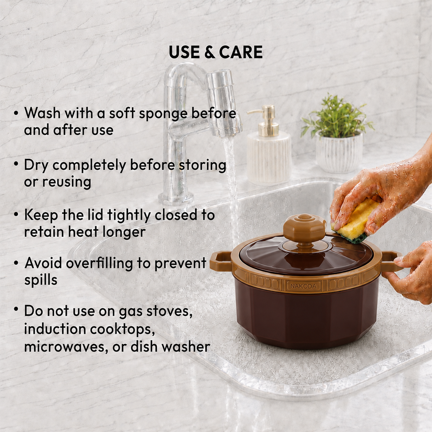 Nakoda IMPERIA PLAIN 2000 Insulated Casserole