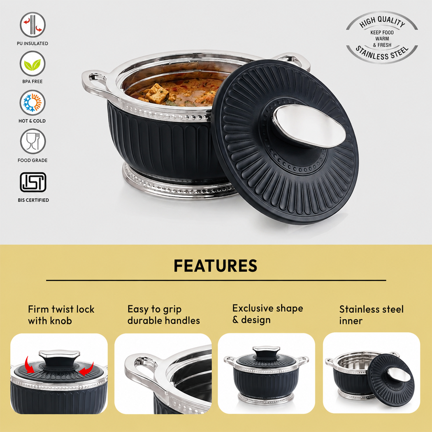 Nakoda ROSETTE DLX 2000 Insulated Casserole