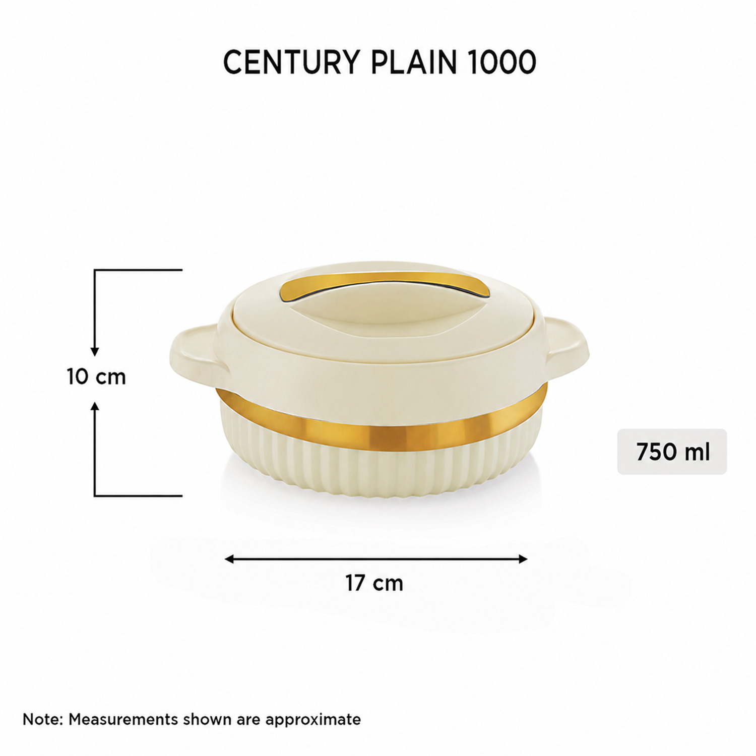 Nakdoa CENTURY PLAIN 1000 Insulated Casserole