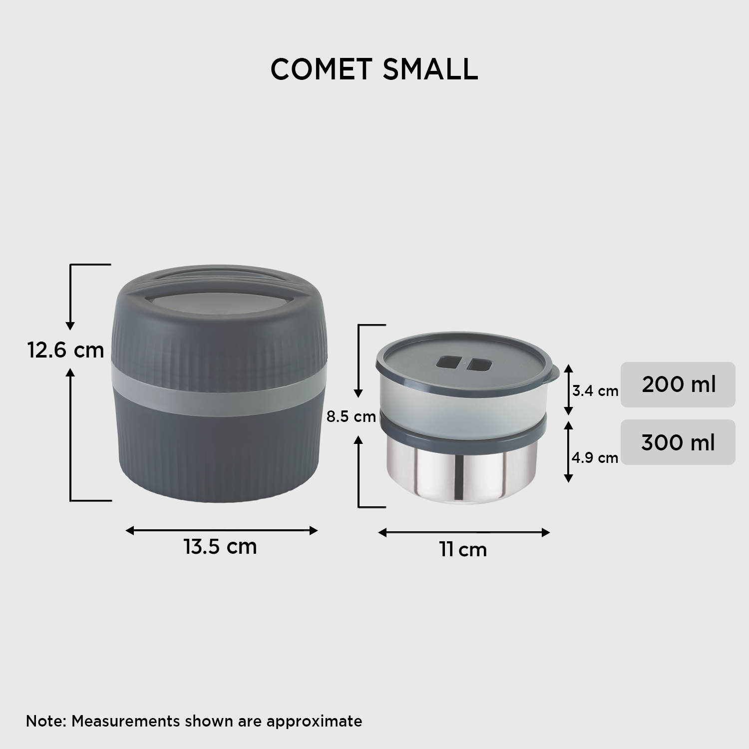 Nakoda Comet Small Office Tiffin | Set of 2