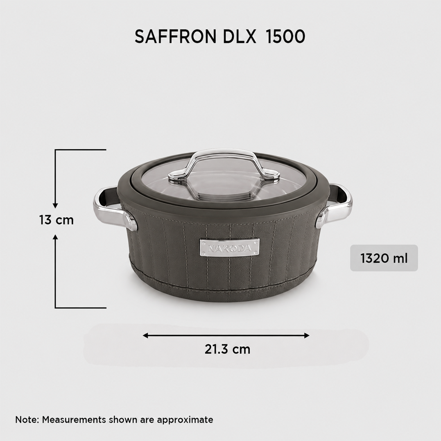 Nakoda SAFFRON DLX 1500 Insulated Casserole
