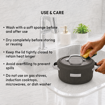 Nakoda SAFFRON DLX 1500 Insulated Casserole