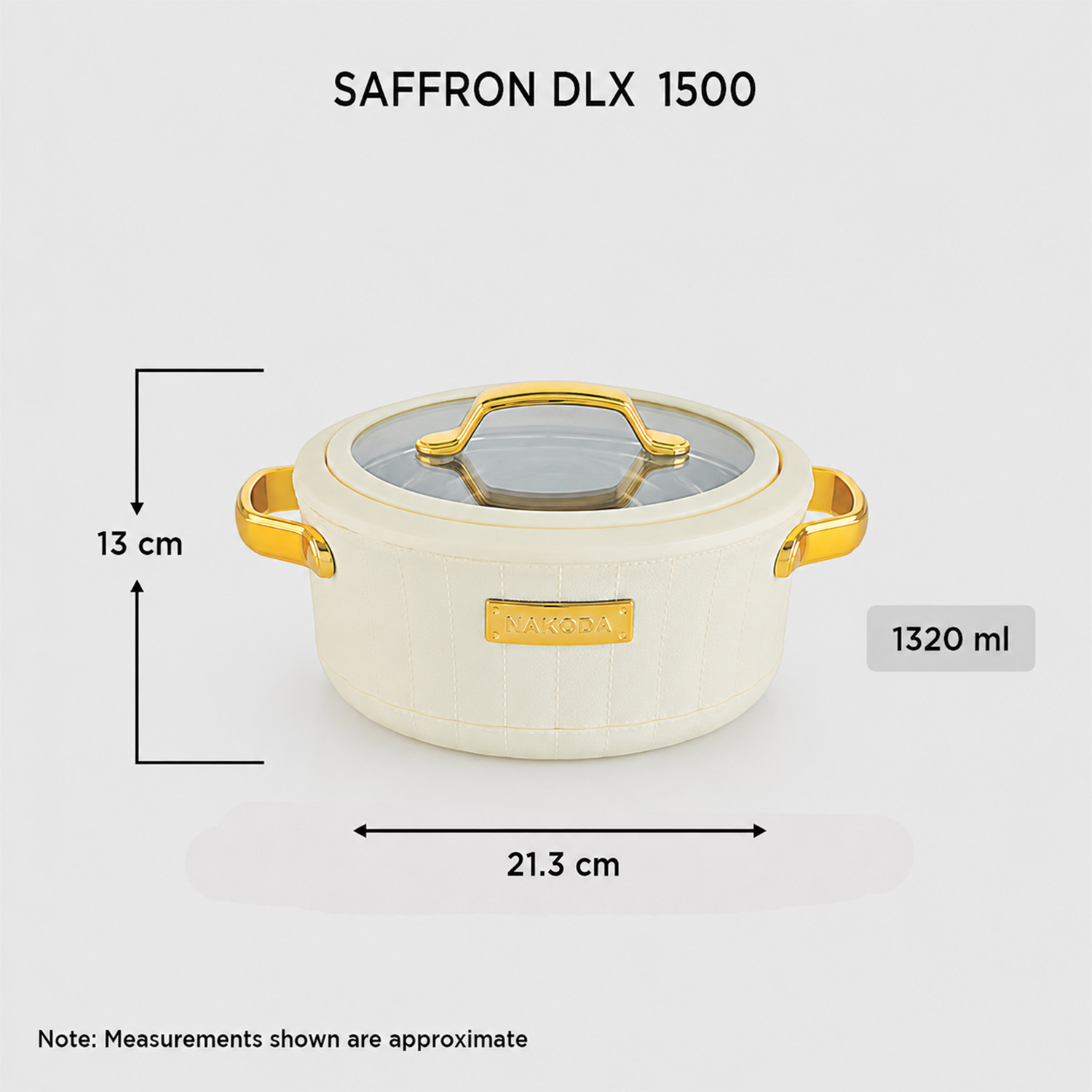 Nakoda SAFFRON DLX 1500 Insulated Casserole
