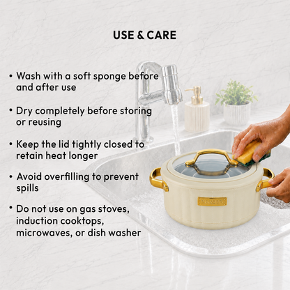 Nakoda SAFFRON DLX 1500 Insulated Casserole