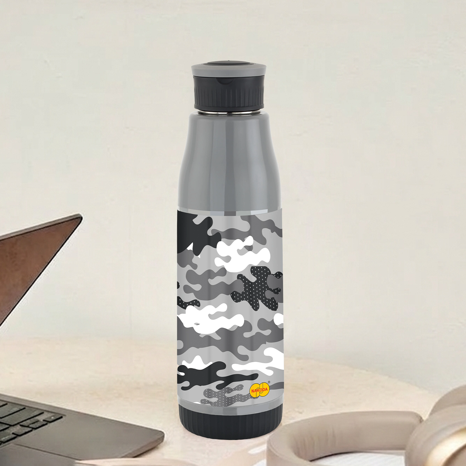 Nakoda Camo 600 Insulated Water Bottle, 500ml