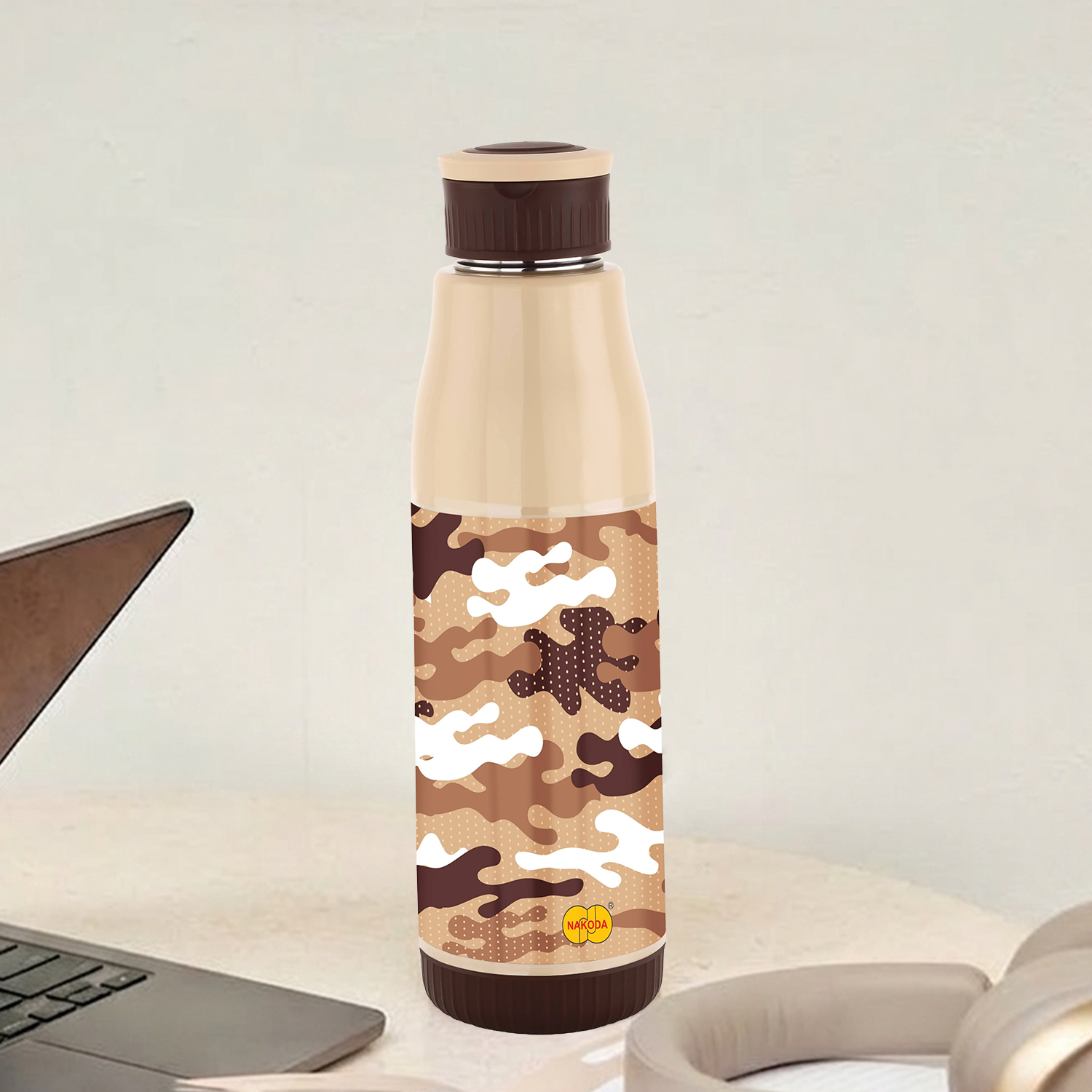 Nakoda Camo 600 Insulated Water Bottle, 500ml