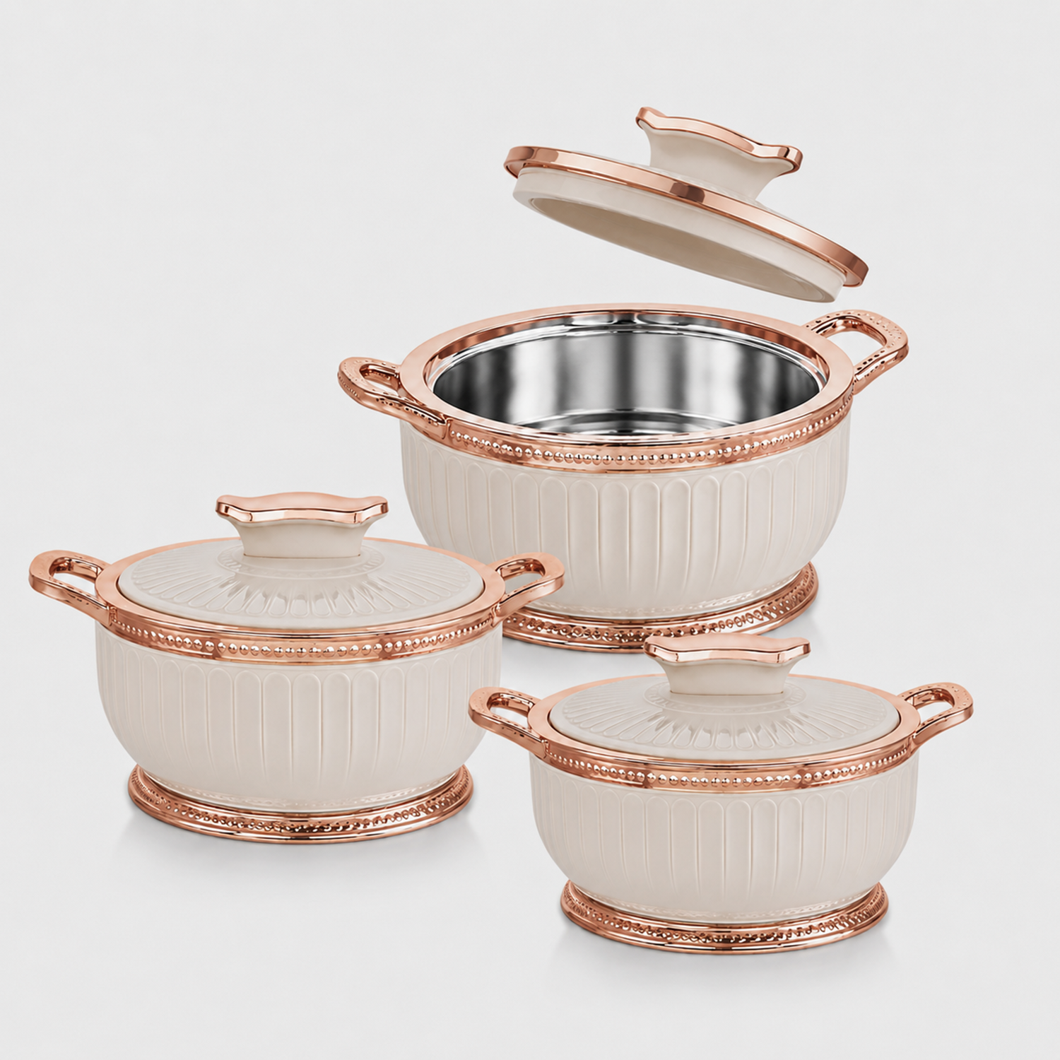 Nakoda ROSETTE SET DLX - 500/1000/1500 | Insulated Casserole Set