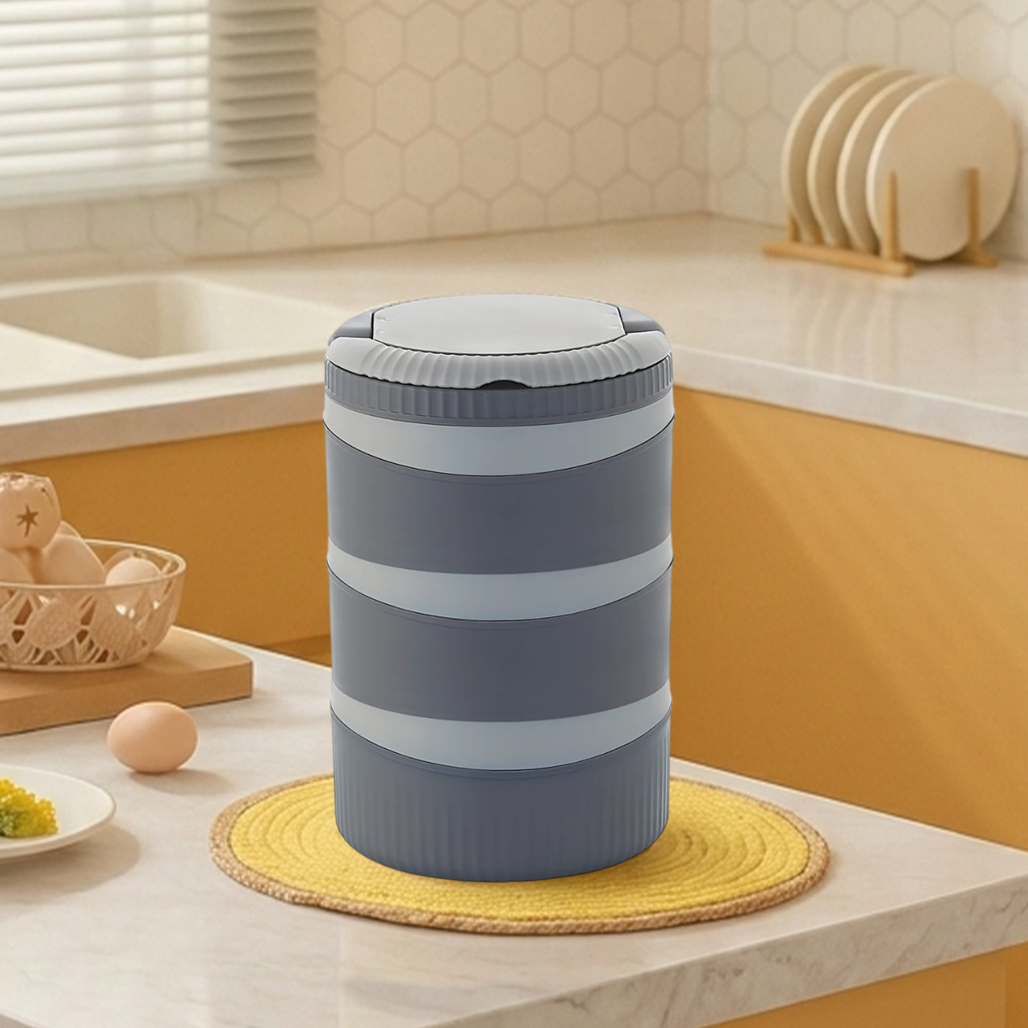 Nakoda Zepto Office Tiffin | 3 Compartments